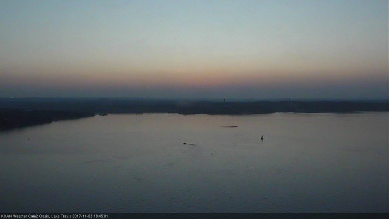 Lake Travis webcam, November 3, 2017 5:50 PM CT