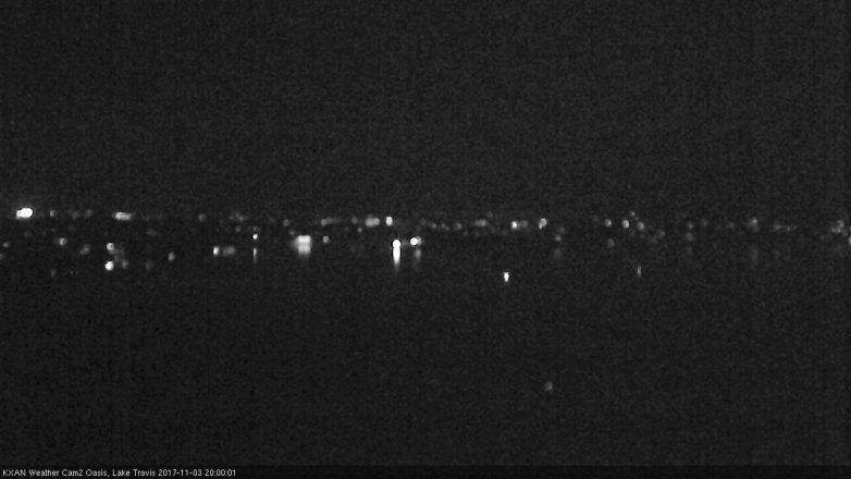 Lake Travis webcam, November 3, 2017 7:05 PM CT