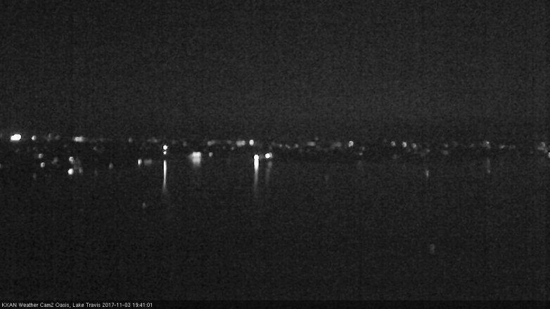 Lake Travis webcam, November 3, 2017 7:10 PM CT