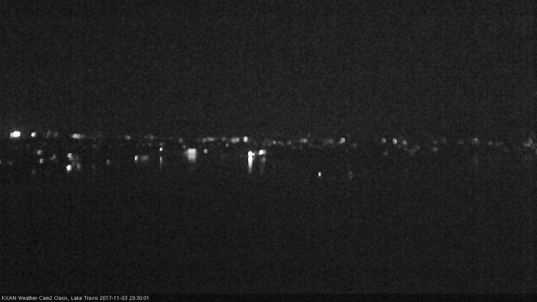 Lake Travis webcam, November 3, 2017 7:45 PM CT