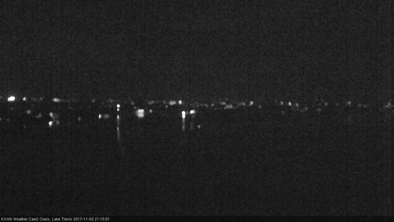 Lake Travis webcam, November 3, 2017 8:30 PM CT
