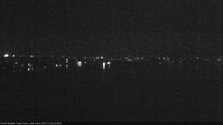 Lake Travis webcam, November 3, 2017 9:05 PM CT