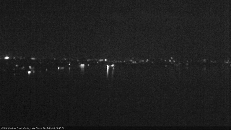 Lake Travis webcam, November 3, 2017 9:15 PM CT