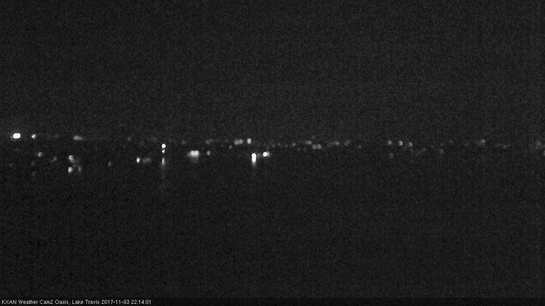 Lake Travis webcam, November 3, 2017 9:20 PM CT