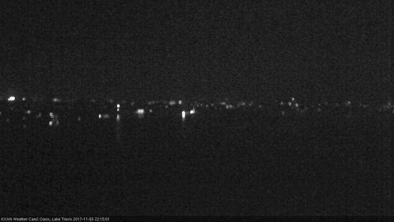Lake Travis webcam, November 3, 2017 9:30 PM CT