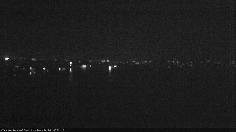 Lake Travis webcam, November 3, 2017 9:50 PM CT