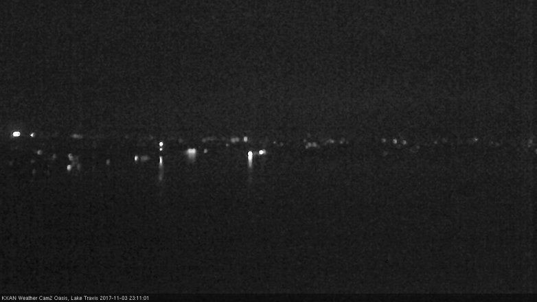 Lake Travis webcam, November 3, 2017 10:15 PM CT