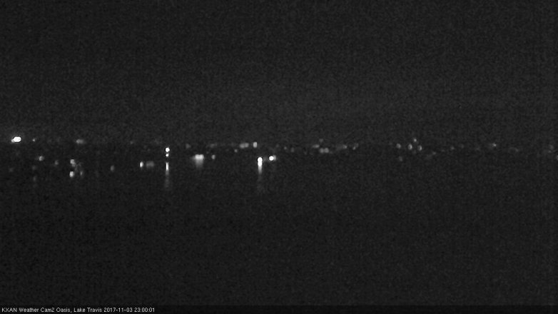 Lake Travis webcam, November 3, 2017 10:25 PM CT
