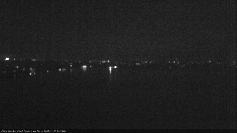 Lake Travis webcam, November 3, 2017 10:45 PM CT