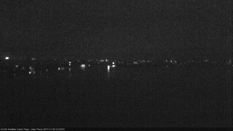 Lake Travis webcam, November 3, 2017 10:50 PM CT