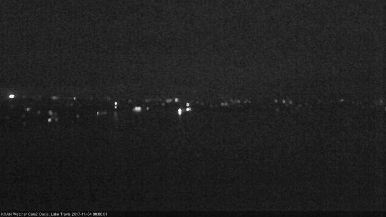 Lake Travis webcam, November 3, 2017 11:15 PM CT