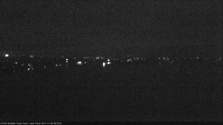 Lake Travis webcam, November 3, 2017 11:25 PM CT