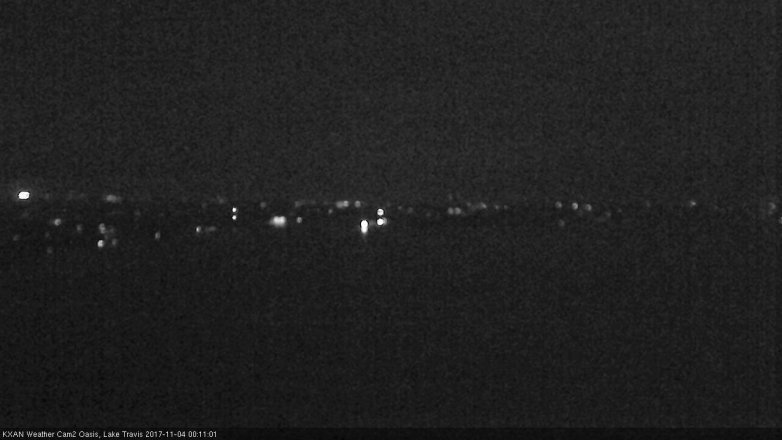 Lake Travis webcam, November 3, 2017 11:40 PM CT