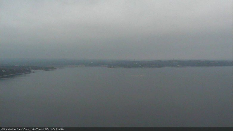 Lake Travis webcam, November 4, 2017 9:00 AM CT
