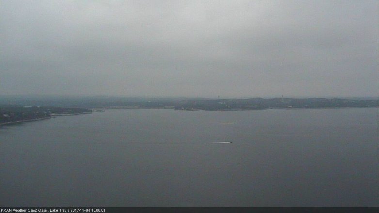 Lake Travis webcam, November 4, 2017 9:10 AM CT
