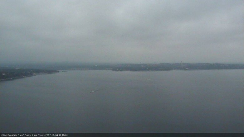 Lake Travis webcam, November 4, 2017 9:45 AM CT
