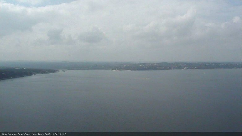 Lake Travis webcam, November 4, 2017 12:30 PM CT
