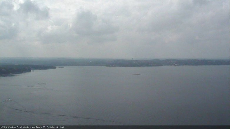 Lake Travis webcam, November 4, 2017 1:40 PM CT