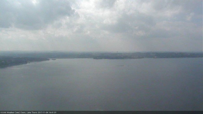 Lake Travis webcam, November 4, 2017 1:45 PM CT