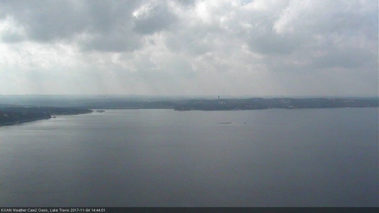 Lake Travis webcam, November 4, 2017 2:15 PM CT