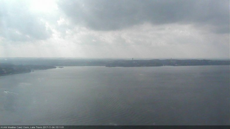 Lake Travis webcam, November 4, 2017 2:30 PM CT