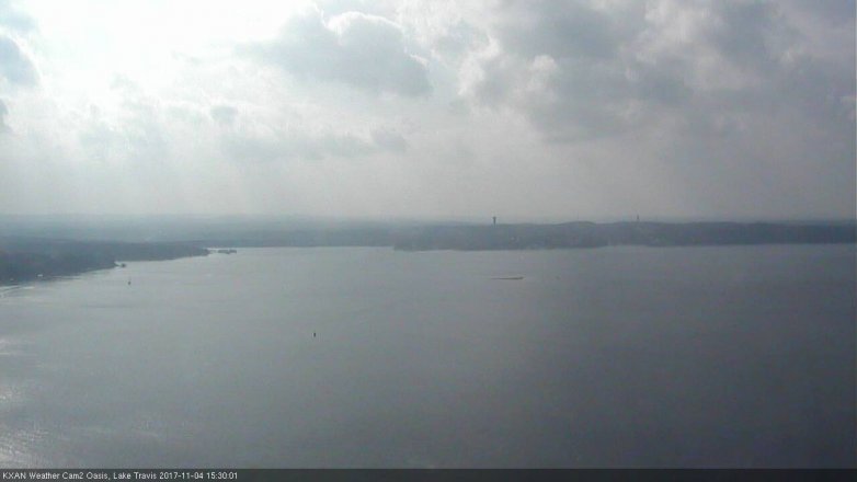 Lake Travis webcam, November 4, 2017 2:55 PM CT
