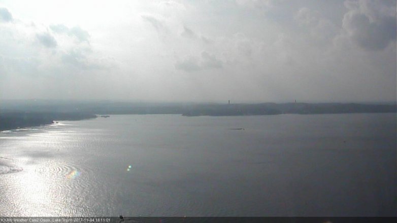 Lake Travis webcam, November 4, 2017 3:25 PM CT