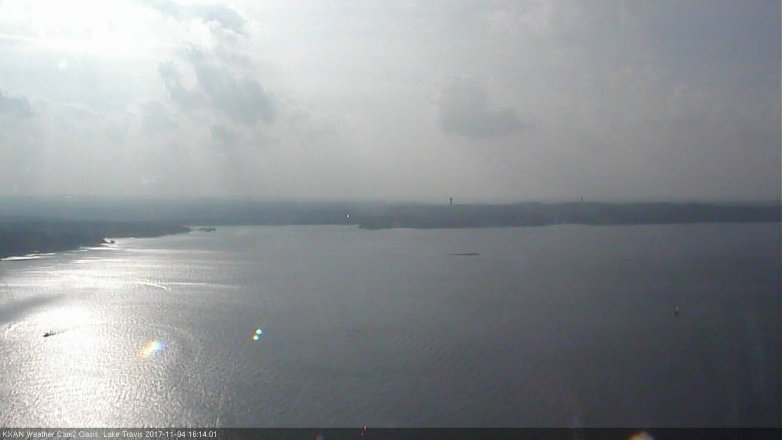 Lake Travis webcam, November 4, 2017 3:40 PM CT