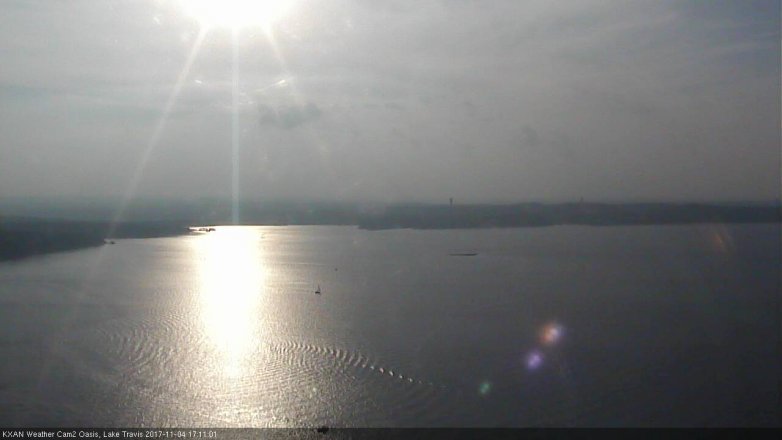 Lake Travis webcam, November 4, 2017 4:35 PM CT