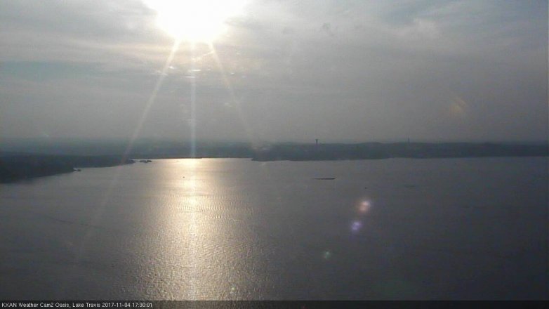 Lake Travis webcam, November 4, 2017 4:40 PM CT