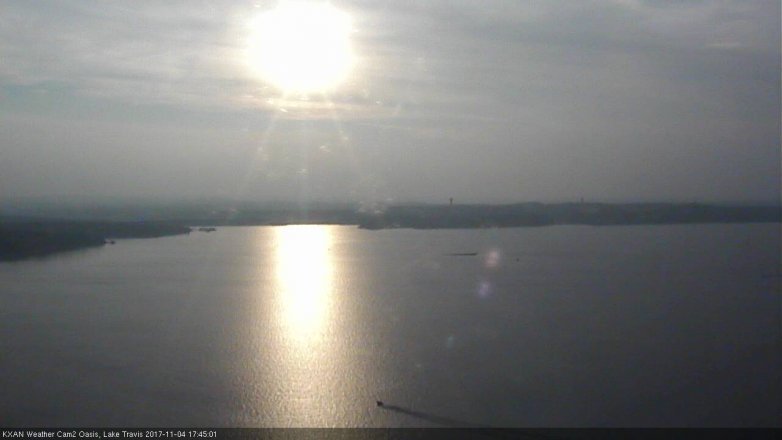 Lake Travis webcam, November 4, 2017 4:55 PM CT