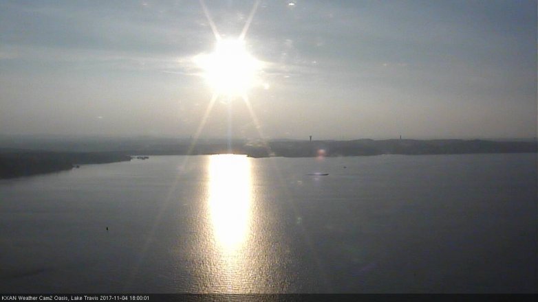 Lake Travis webcam, November 4, 2017 5:20 PM CT
