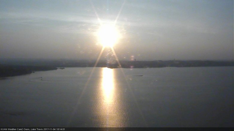 Lake Travis webcam, November 4, 2017 5:25 PM CT