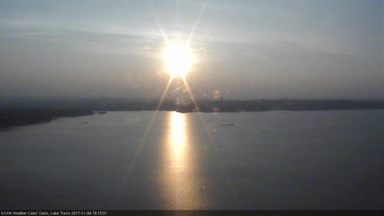 Lake Travis webcam, November 4, 2017 5:45 PM CT