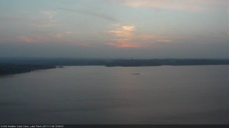 Lake Travis webcam, November 4, 2017 5:50 PM CT