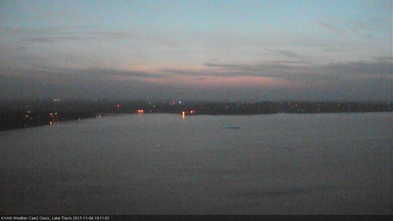 Lake Travis webcam, November 4, 2017 6:20 PM CT