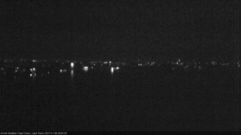 Lake Travis webcam, November 4, 2017 8:00 PM CT