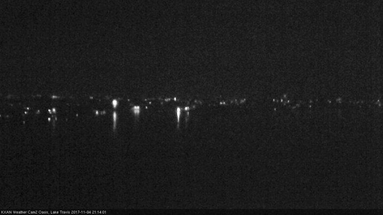 Lake Travis webcam, November 4, 2017 8:20 PM CT