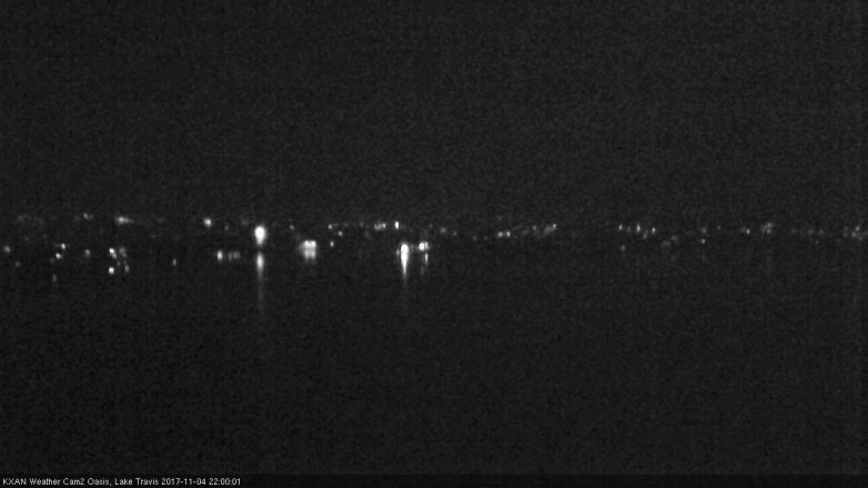 Lake Travis webcam, November 4, 2017 9:05 PM CT