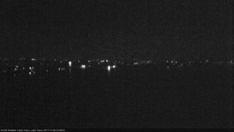 Lake Travis webcam, November 4, 2017 10:00 PM CT
