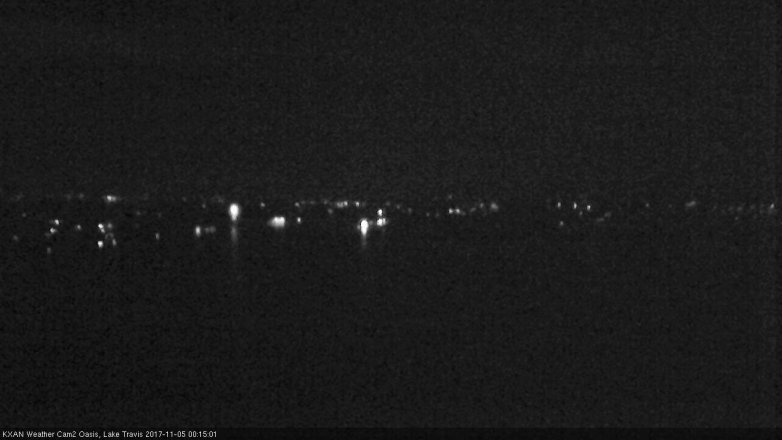 Lake Travis webcam, November 4, 2017 11:20 PM CT