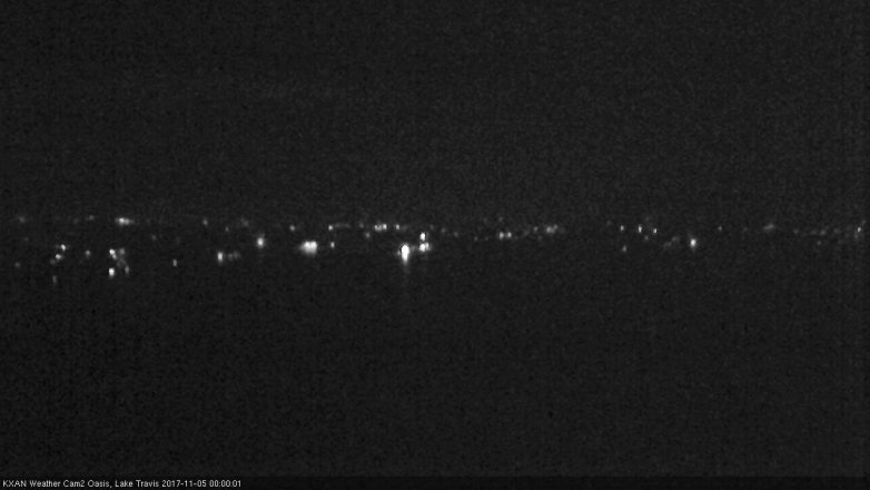 Lake Travis webcam, November 4, 2017 11:30 PM CT