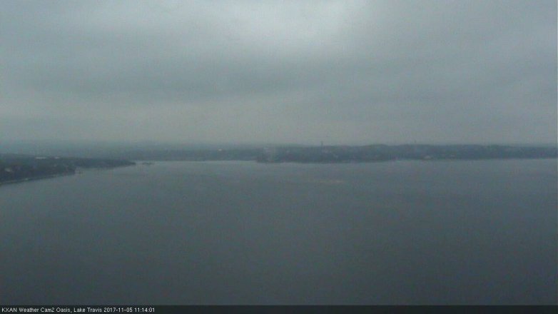 Lake Travis webcam, November 5, 2017 10:35 AM CT