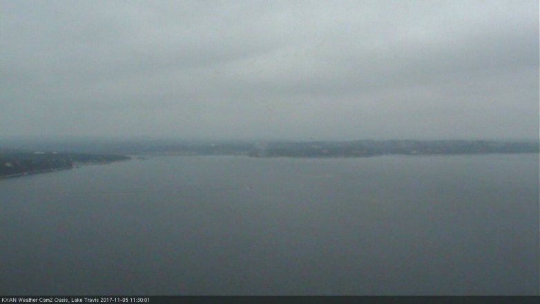 Lake Travis webcam, November 5, 2017 10:55 AM CT
