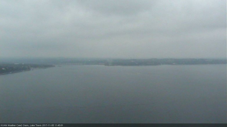 Lake Travis webcam, November 5, 2017 11:10 AM CT