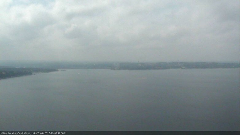 Lake Travis webcam, November 5, 2017 11:45 AM CT