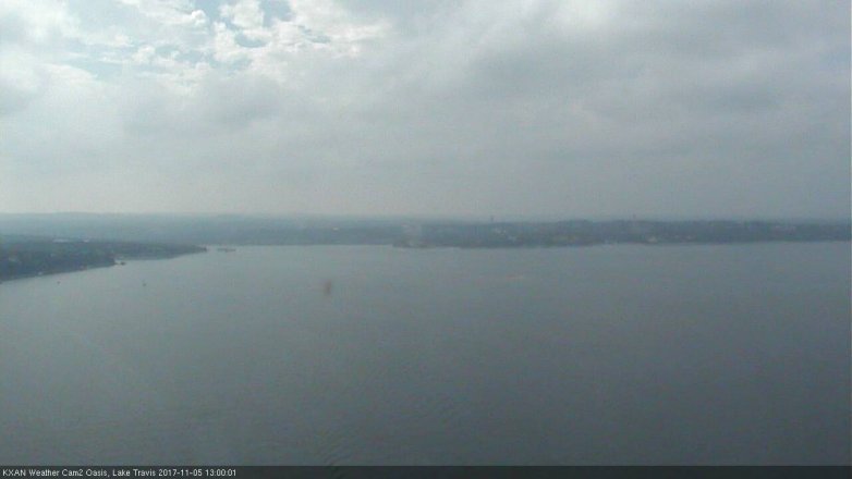 Lake Travis webcam, November 5, 2017 12:10 PM CT