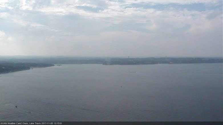 Lake Travis webcam, November 5, 2017 12:25 PM CT