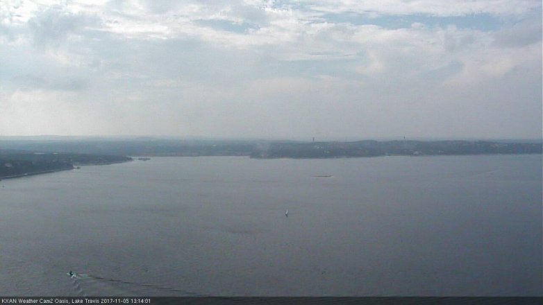 Lake Travis webcam, November 5, 2017 12:40 PM CT