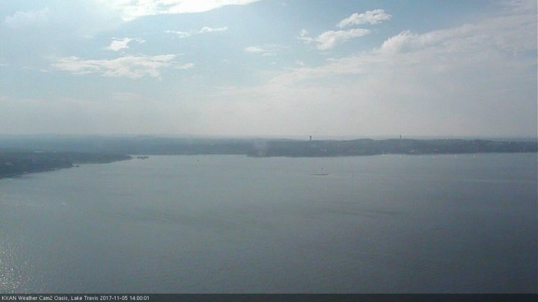 Lake Travis webcam, November 5, 2017 1:05 PM CT